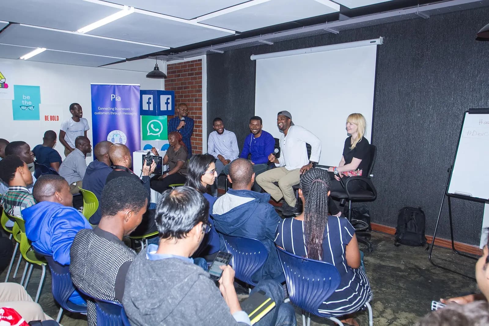 Panel session at a Developer Circles Nairobi meetup