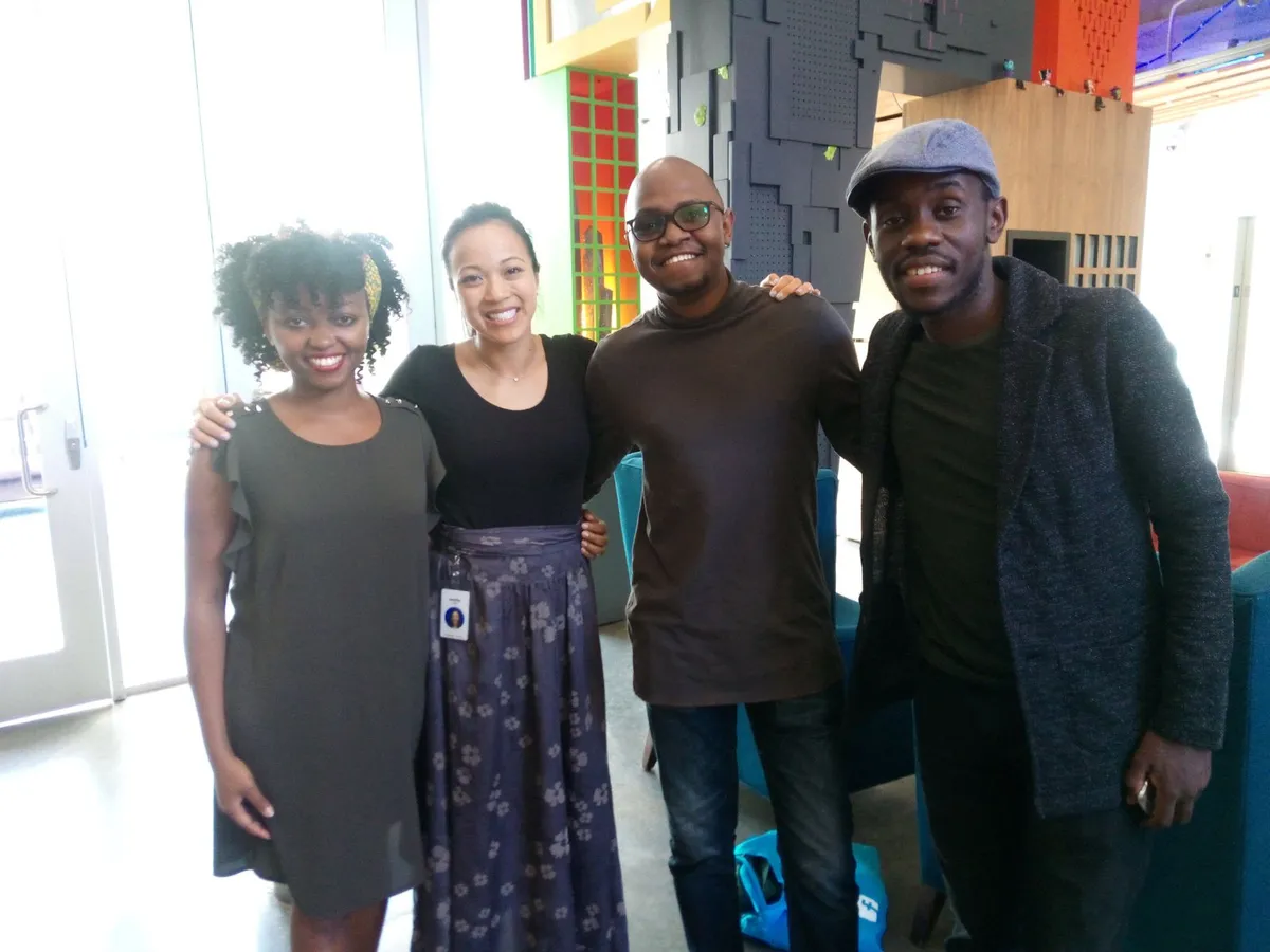 With Jennifer Fong, Anthony Nandaa and Elsis Sitati at Meta HQ