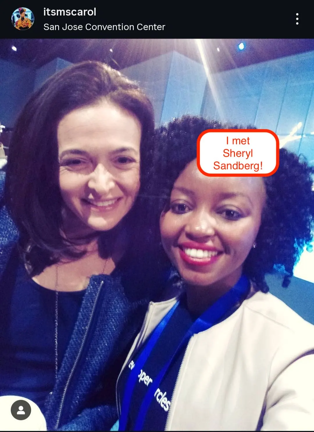 Meeting Sheryl Sandberg, a dream come true