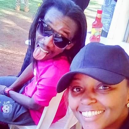 Carol Kariuki with Eugene Mutai during the VituMob years