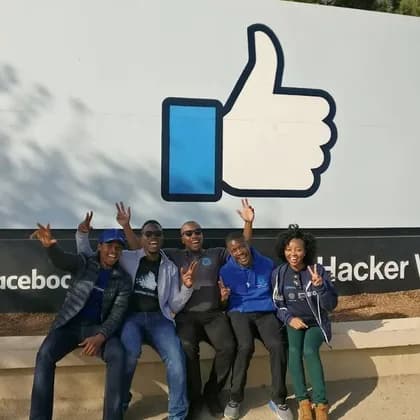 Carol Kariuki at Meta headquarters, 1 Hacker Way, Menlo Park